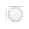 FLORAL CERAMIC DINNER SET- Set of 33 Pcs, Pink - Image 5