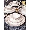 FLORAL CERAMIC DINNER SET- Set of 33 Pcs, Pink