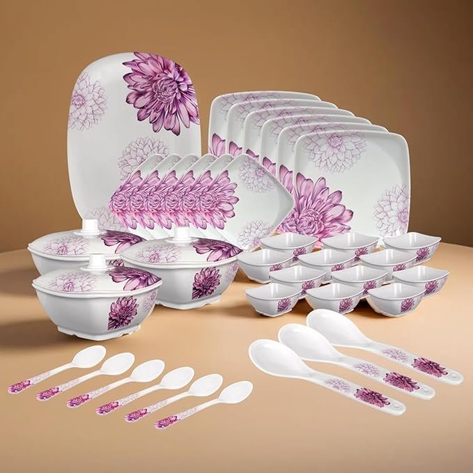 Floral print Ceramic Dinner set - Image 2