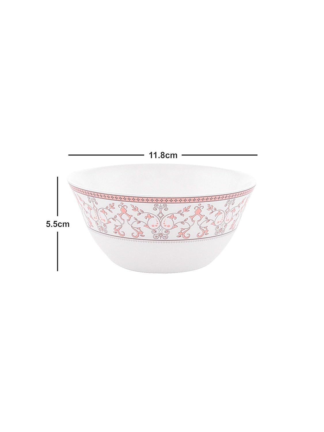 FLORAL CERAMIC DINNER SET- Set of 33 Pcs, Pink - Image 6