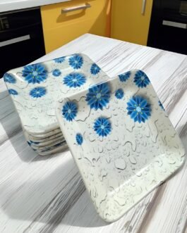 Elevate Your Dining Experience with Our 12 -Piece Of Small Serving Ceramic Plates Set – Perfect for Serving Snacks, Meals, and More!